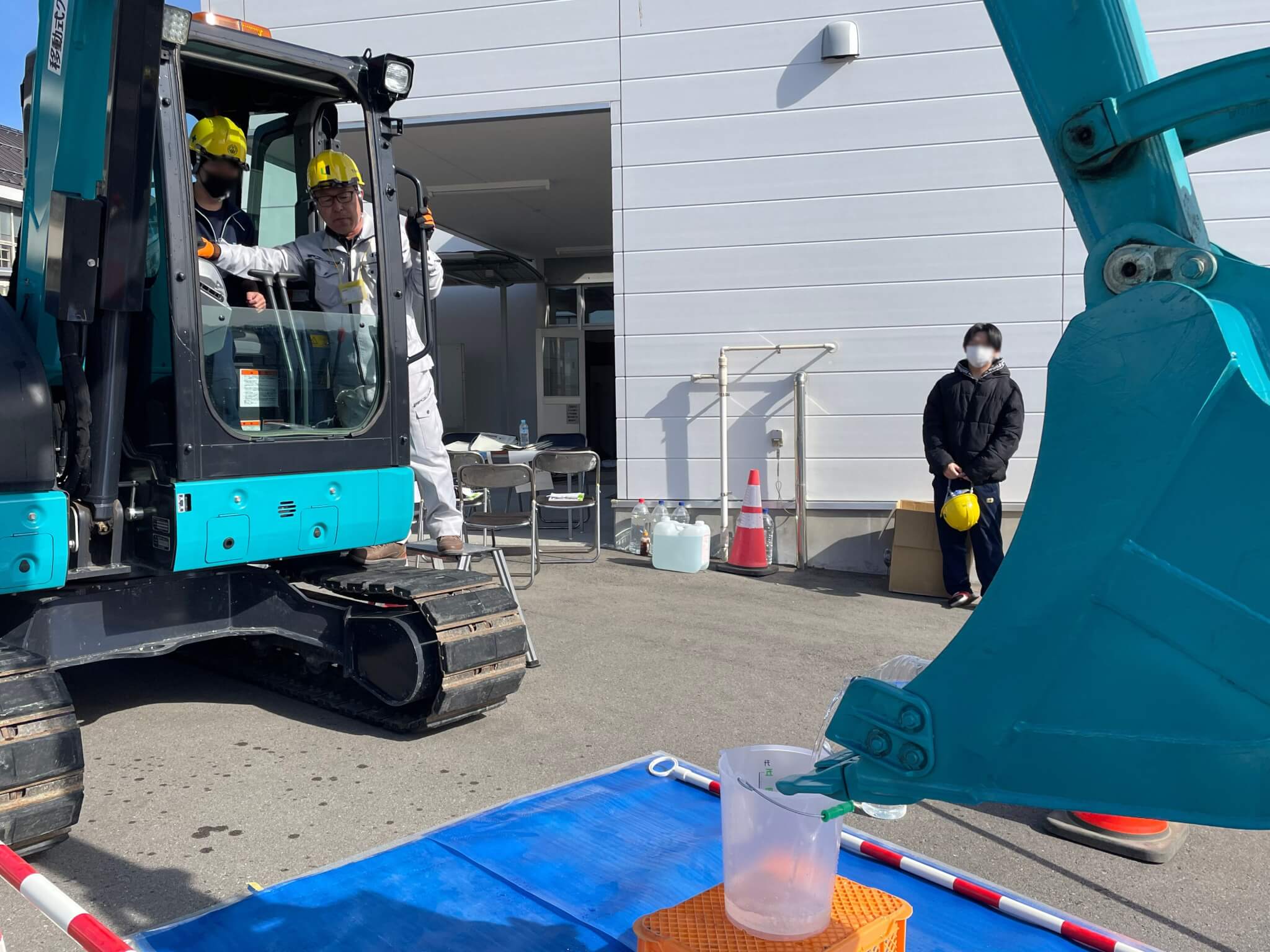 重機操作体験のズーム画像